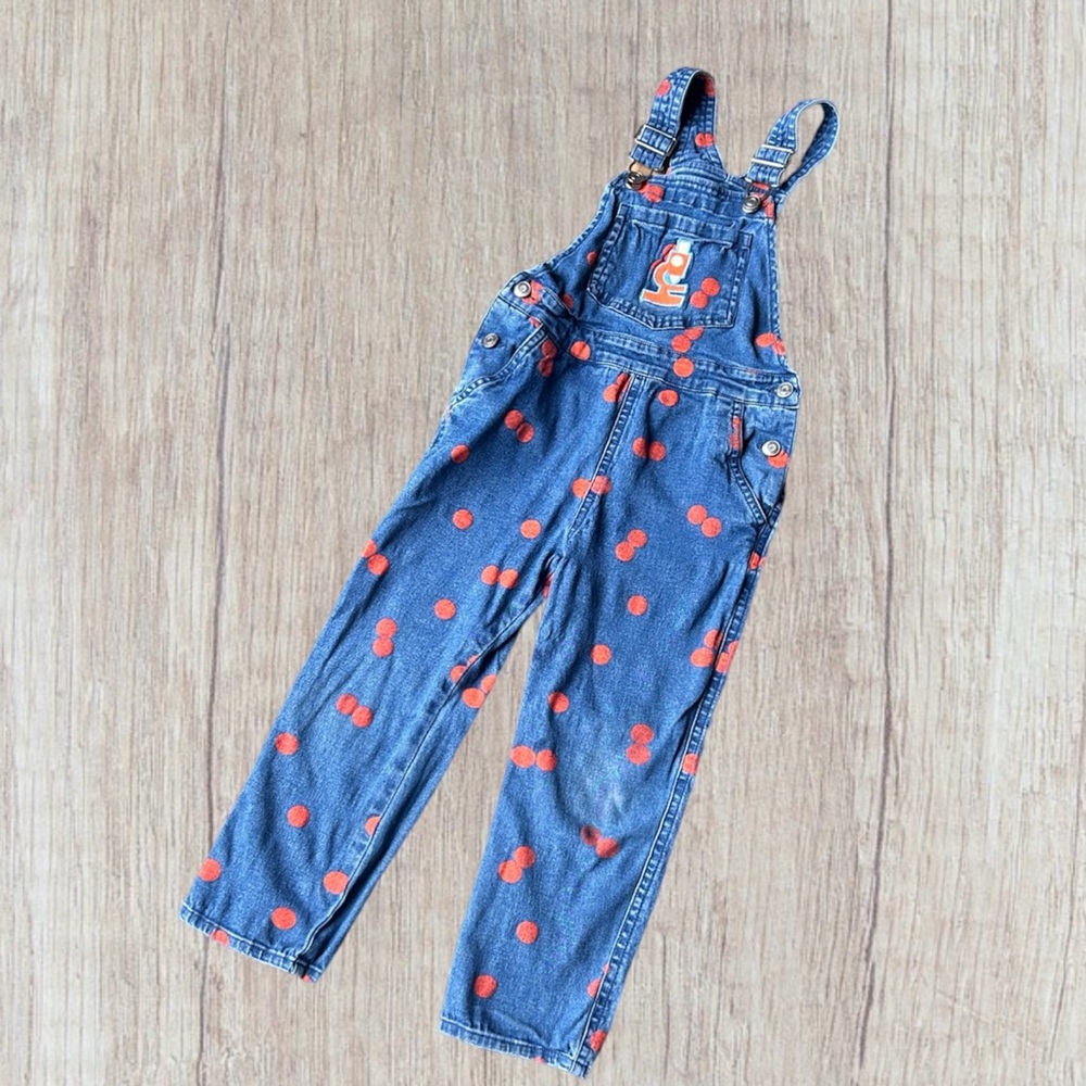 4T Christian Robinson Target Polka Dot Overalls